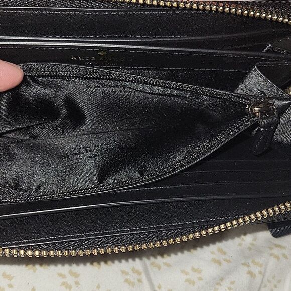 Kate Spade Chelsea Nylon Large Continental Wallet Black - Picture 9 of 11